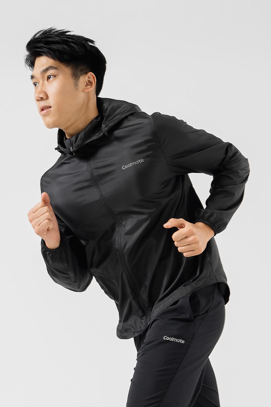Áo khoác chạy bộ có mũ fast and Free siêu nhẹ - undefined