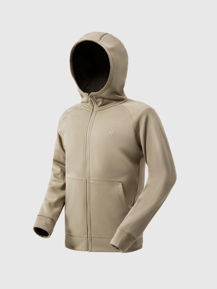 Áo khoác thể thao Fleece Track Jacket Premium có mũ - undefined