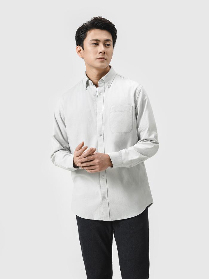 Áo Sơ Mi Dài Tay Essentials Cotton  - undefined