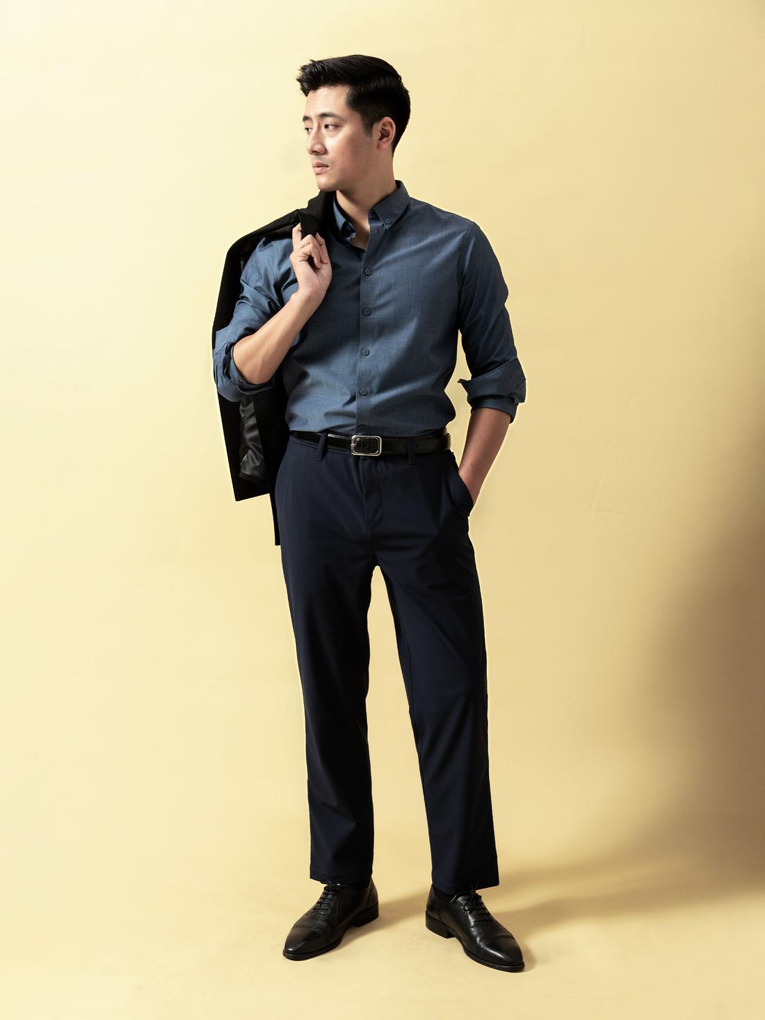 Áo Sơ Mi Dài Tay Premium Poplin  - undefined