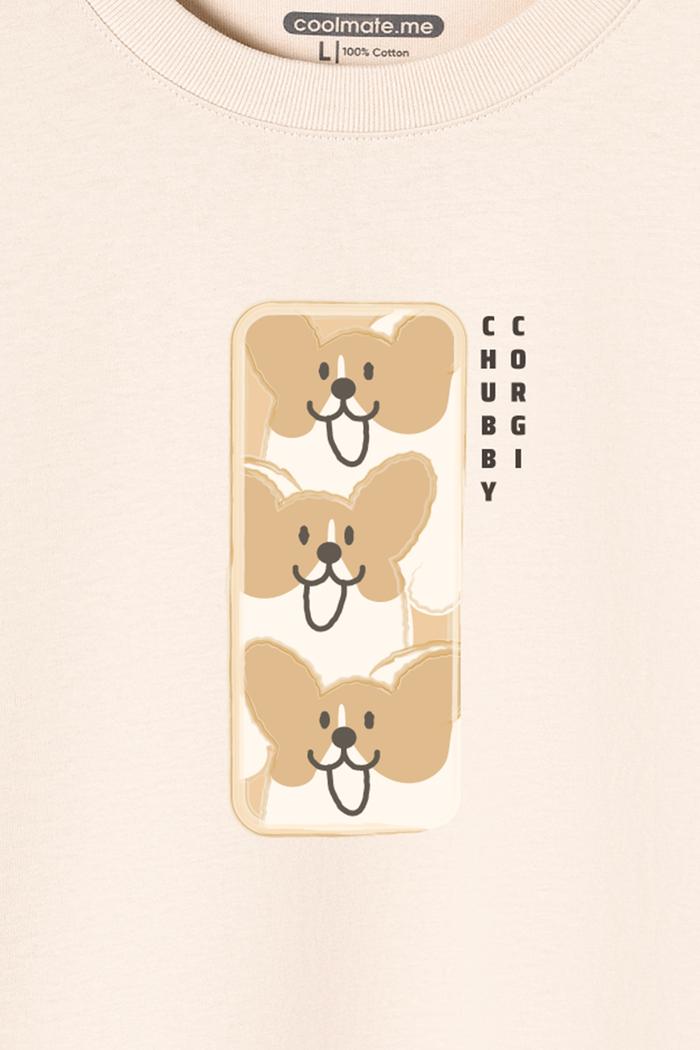 Áo Thun Nam C&S Chubby Corgi - undefined