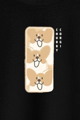 Áo Thun Nam C&S Chubby Corgi - undefined