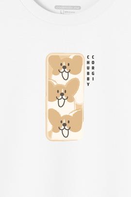 Áo Thun Nam C&S Chubby Corgi - undefined