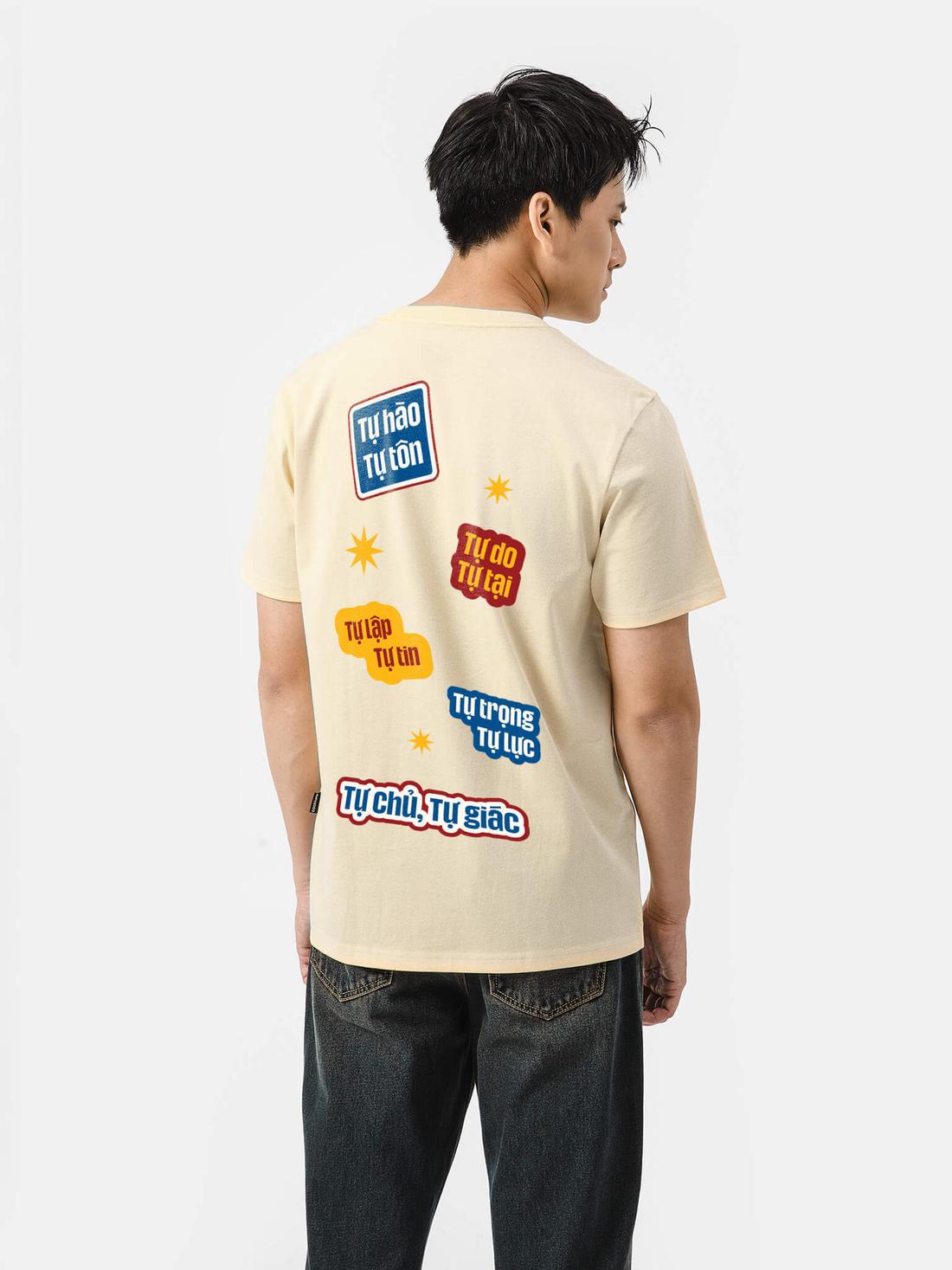 Áo thun Cotton 220gsm Liên Khúc Chữ Tee - undefined