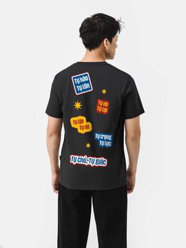Áo thun Cotton 220gsm Liên Khúc Chữ Tee - undefined