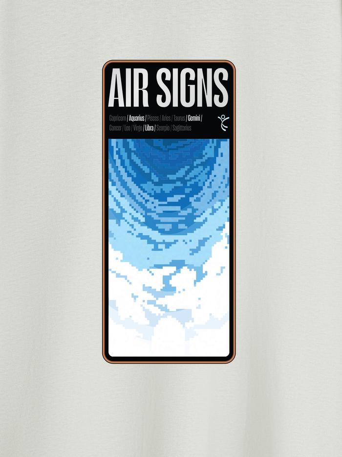 Áo thun Cotton Care & Share in Air Signs  - undefined