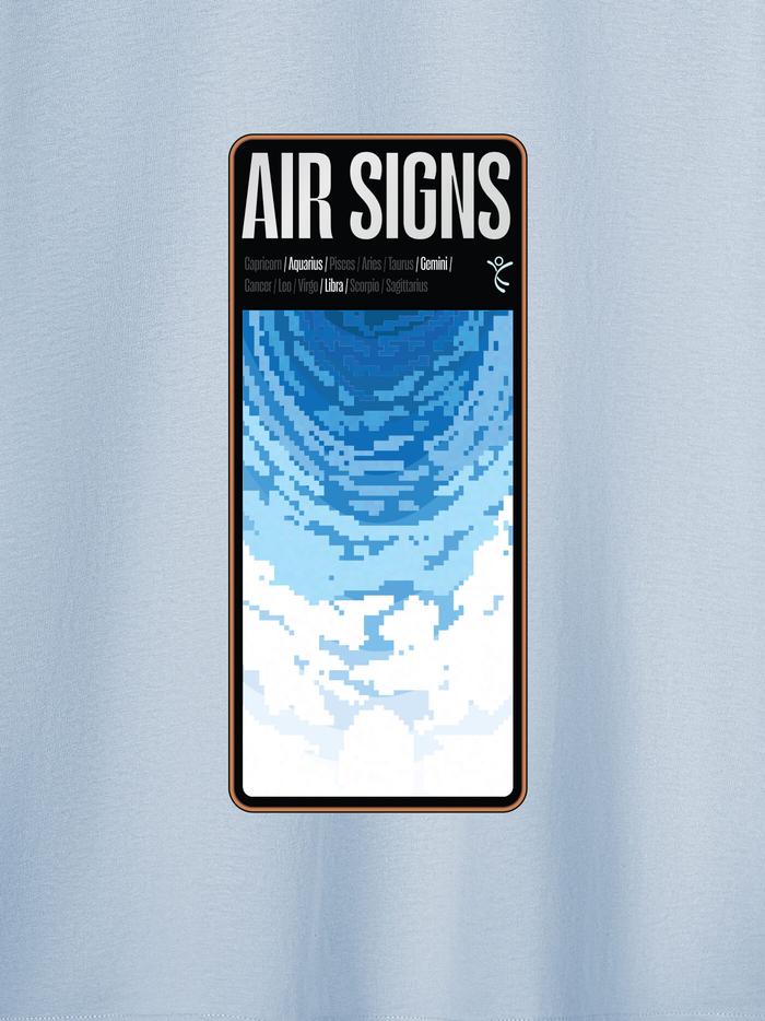 Áo thun Cotton Care & Share in Air Signs  - undefined