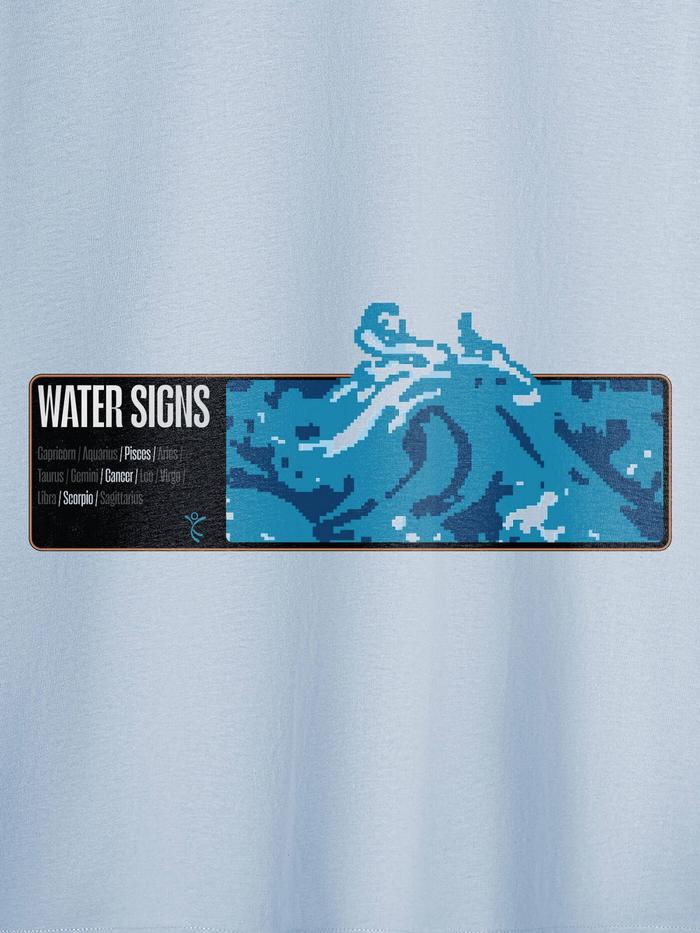 Áo thun Cotton Care & Share in Water Signs  - undefined