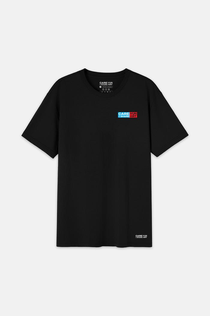 Áo thun Cotton Compact In Lụa VỤN ART Logo Trái V1 - undefined