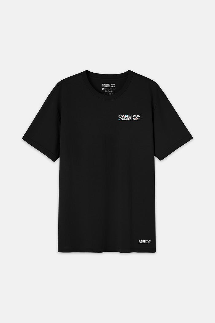 Áo thun Cotton Compact In Lụa VỤN ART Logo Trái V2 - undefined
