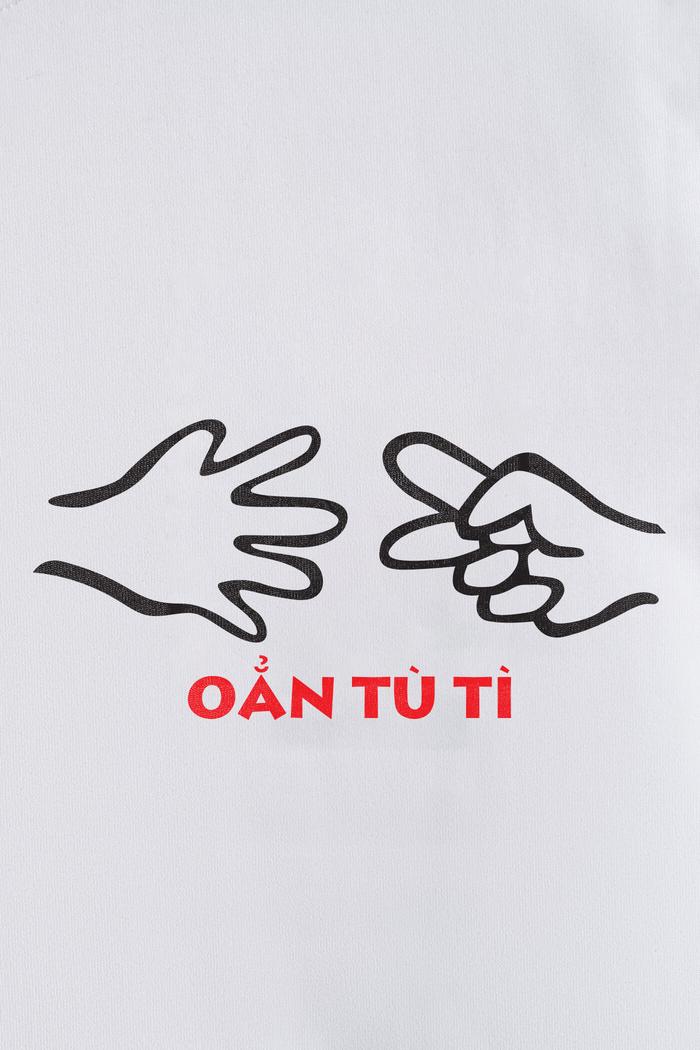Áo thun Cotton Compact In Lụa VỤN ART Oẳn Tù Tì - undefined
