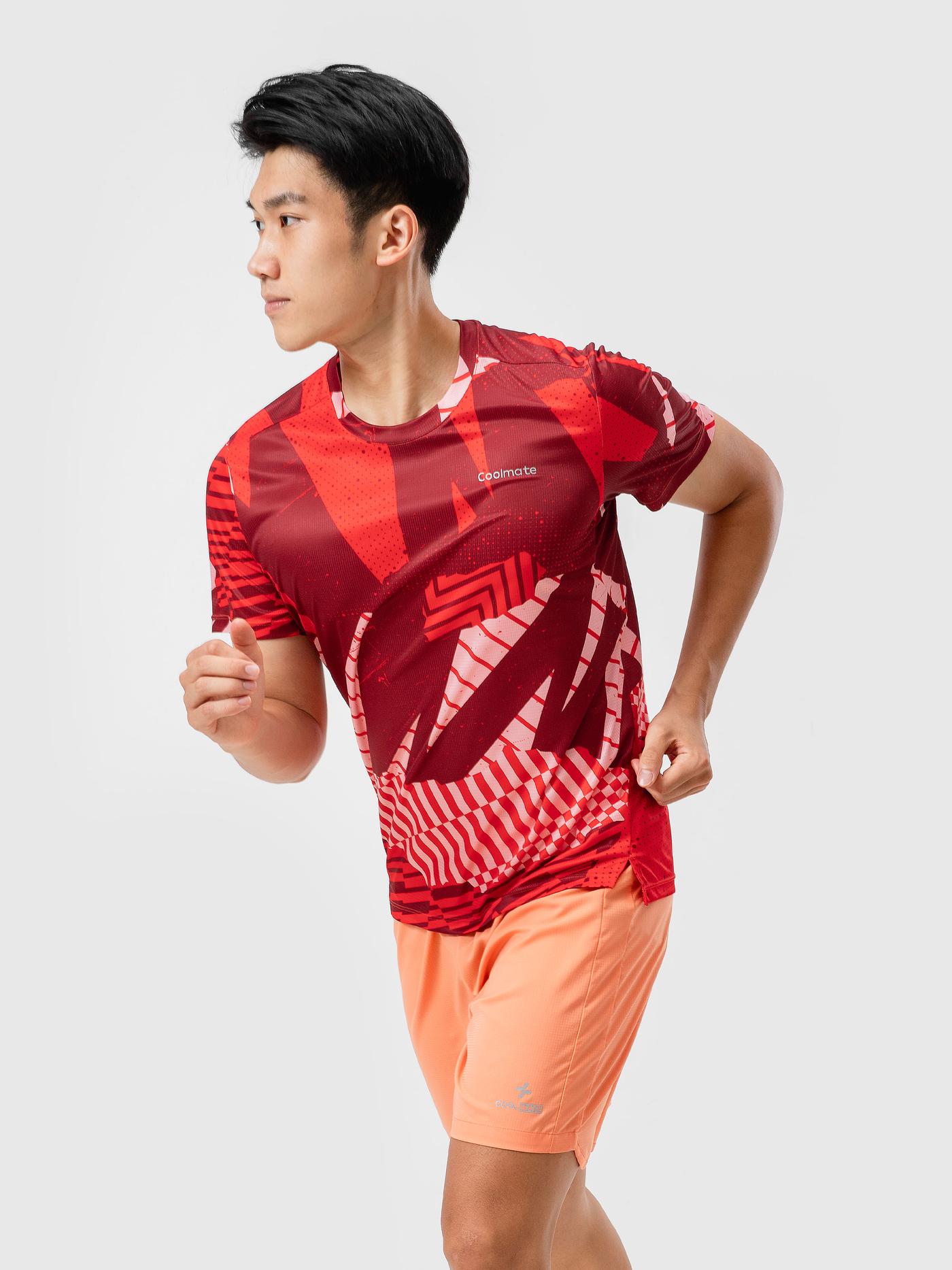 Áo thun chạy bộ Graphic Geometric - undefined