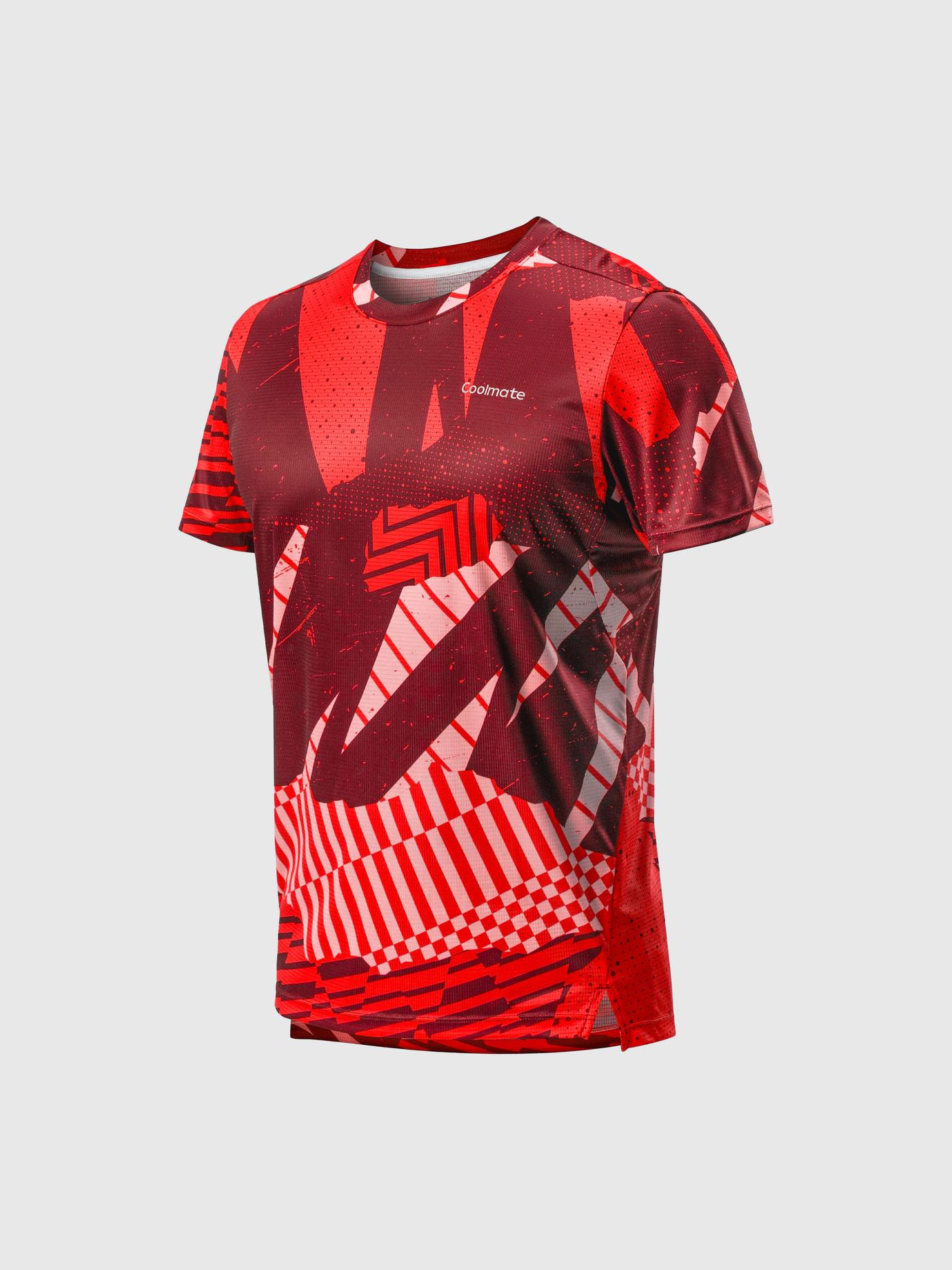 Áo thun chạy bộ Graphic Geometric - undefined