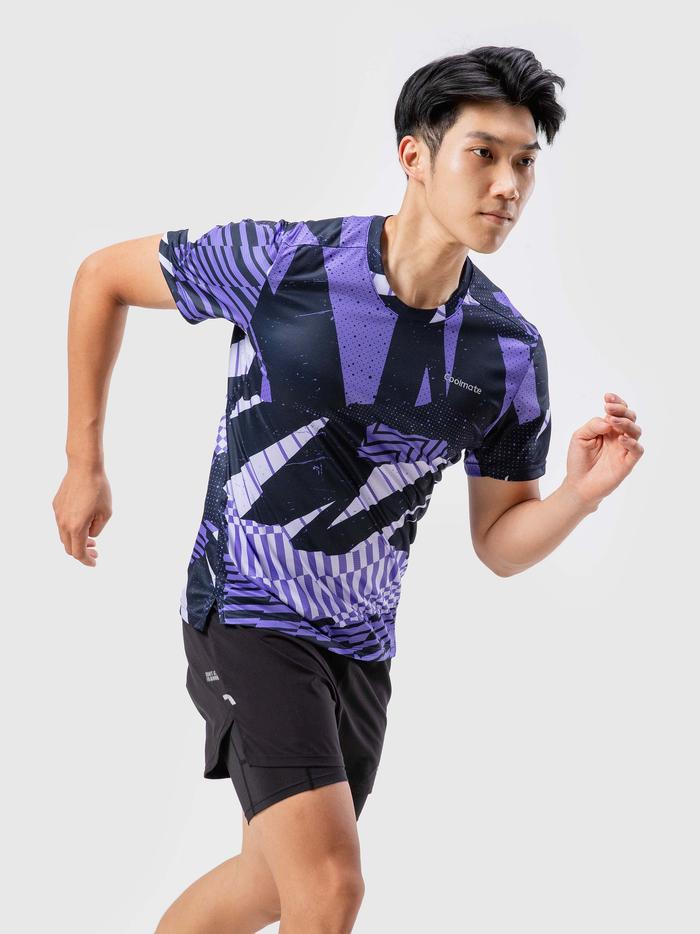 Áo thun chạy bộ Graphic Geometric - undefined