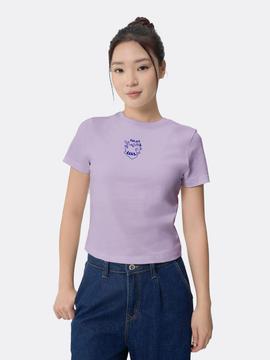 Áo thun nữ Baby Tee 100% Cotton Relax Cat - undefined