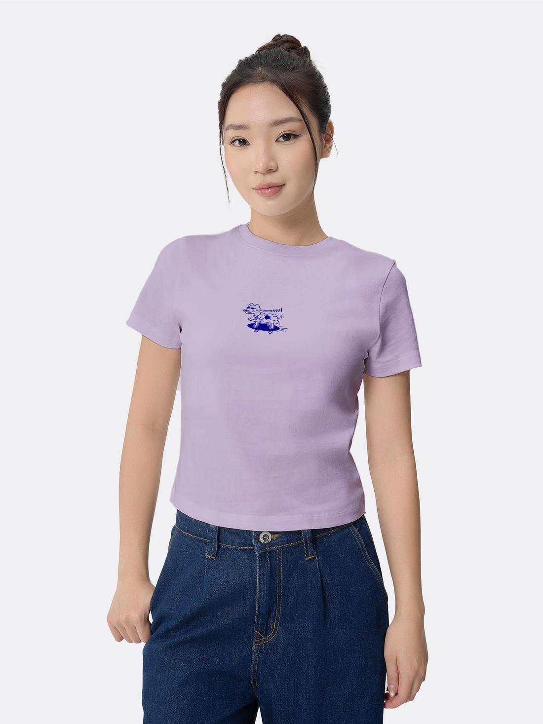 Áo thun nữ Baby Tee 100% Cotton SuperDog - undefined