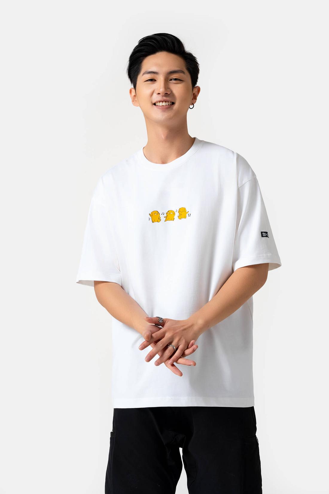 Áo Thun Nam Vàng Xám - Vàng Comic - undefined