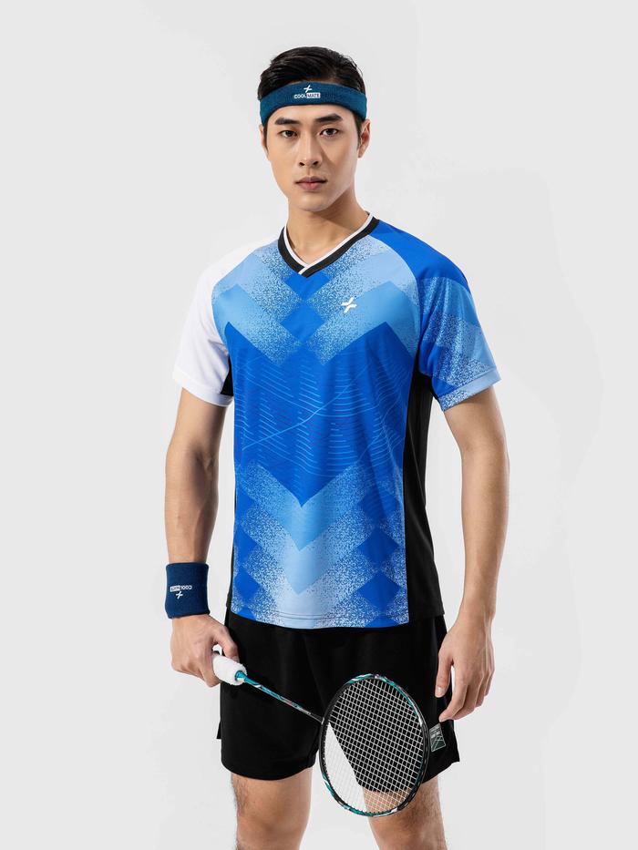 Áo thun Racquet Sport Graphic Blue Pattern - undefined