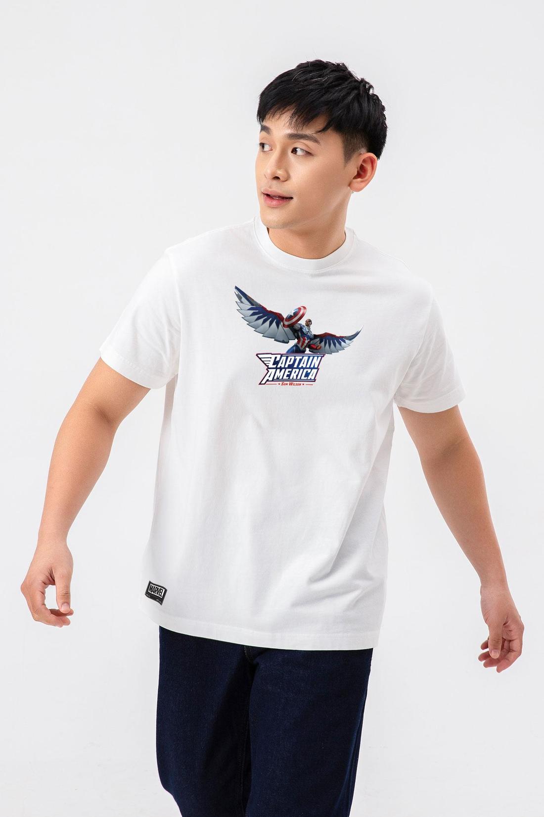 Áo thun Relaxed Fit 84RISING Marvel Captain America  - undefined