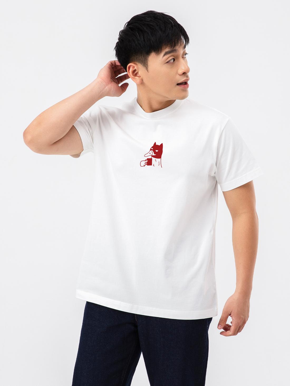Áo thun Relaxed Fit 100% Cotton Bat-Duck - undefined