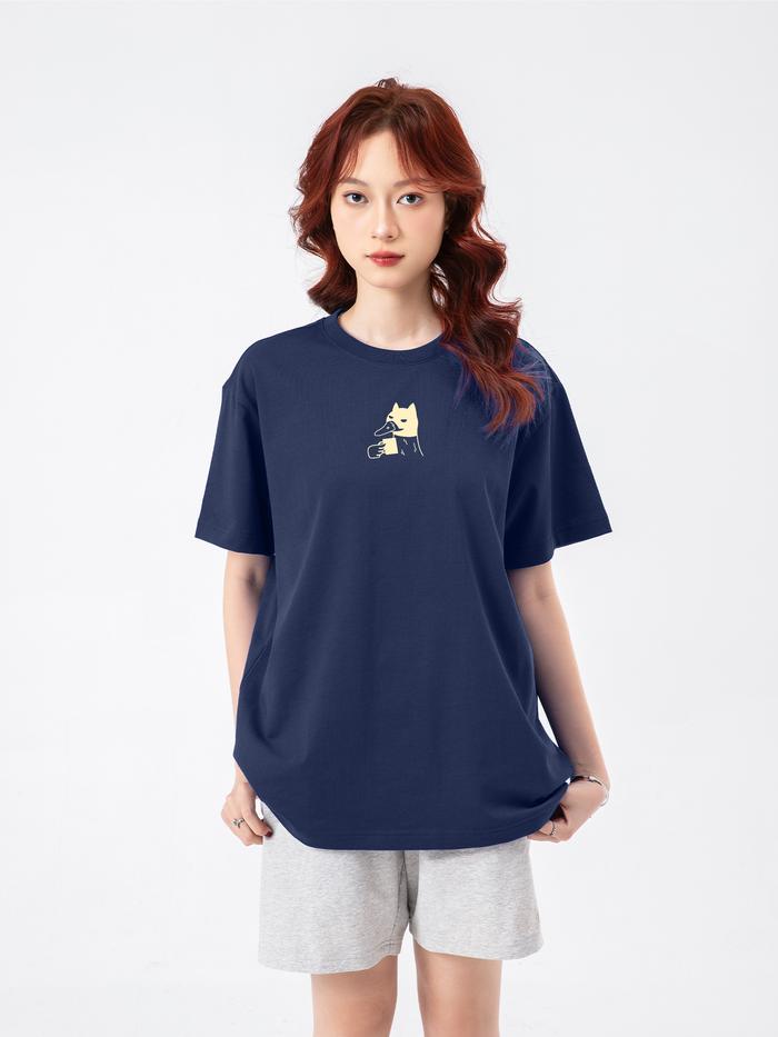 Áo thun Relaxed Fit 100% Cotton Bat-Duck - undefined