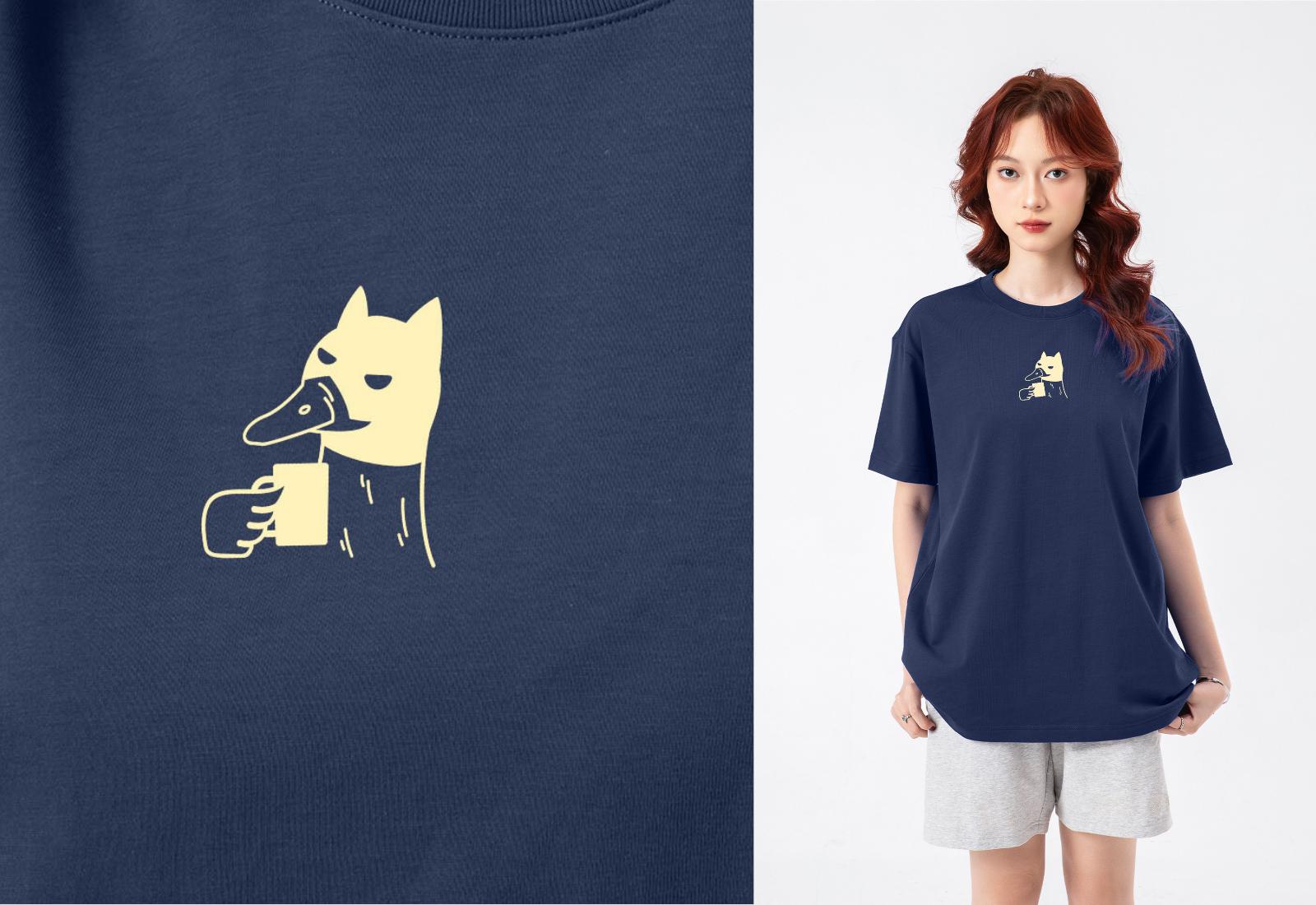 Áo thun Relaxed Fit 100% Cotton Bat-Duck