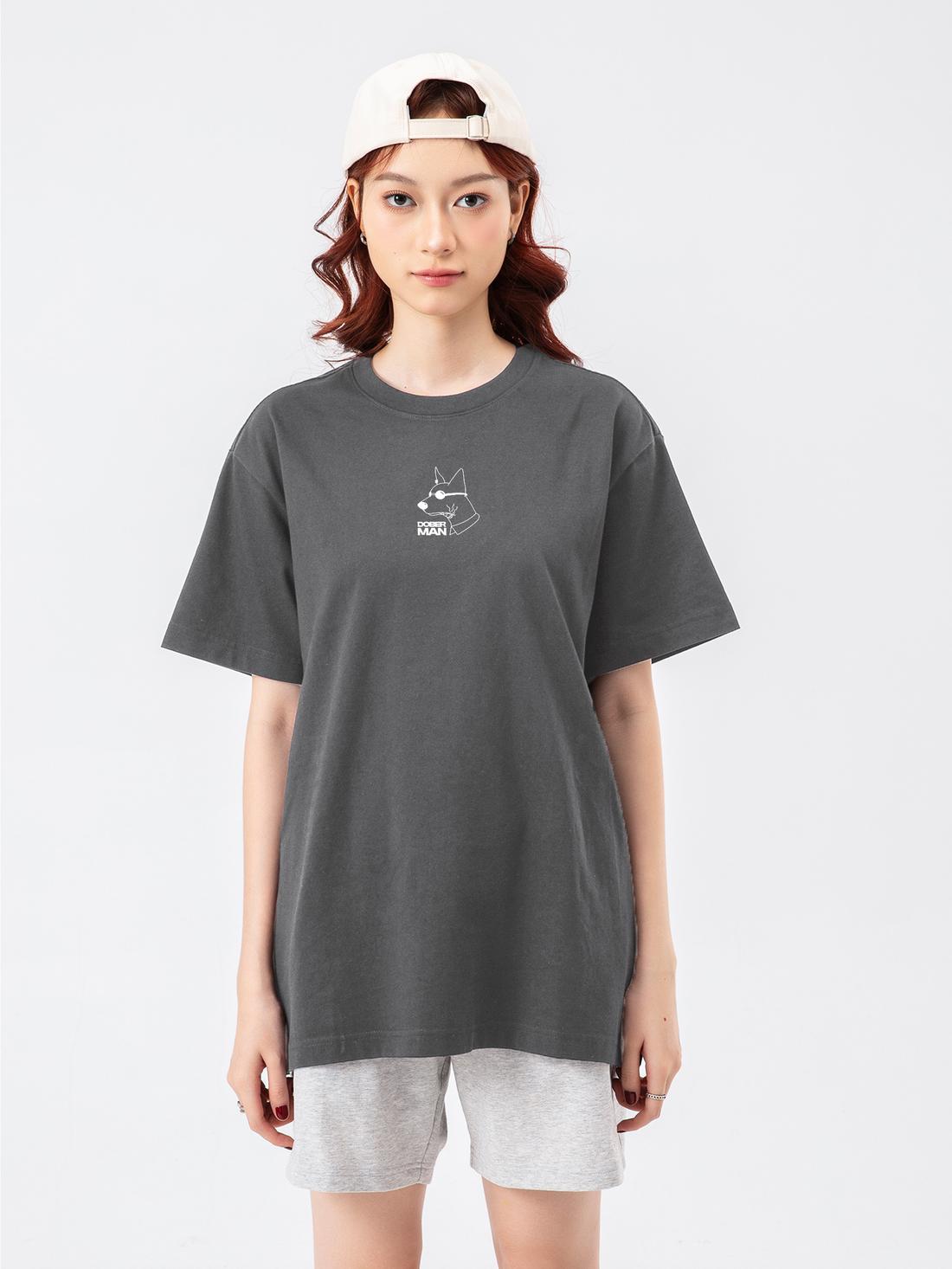 Áo thun Relaxed Fit 100% Cotton Dober-Man - undefined
