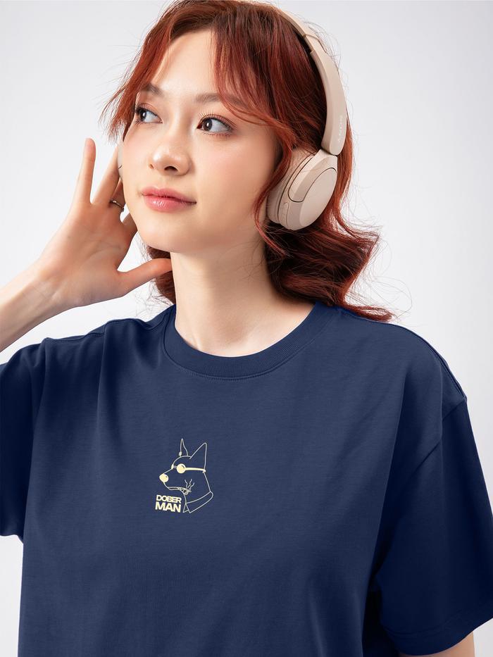 Áo thun Relaxed Fit 100% Cotton Dober-Man - undefined