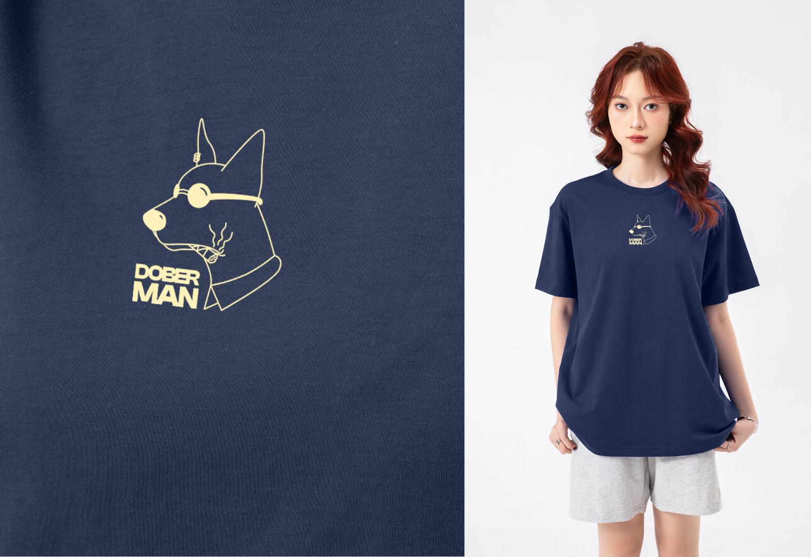 Áo thun Relaxed Fit 100% Cotton Dober-Man