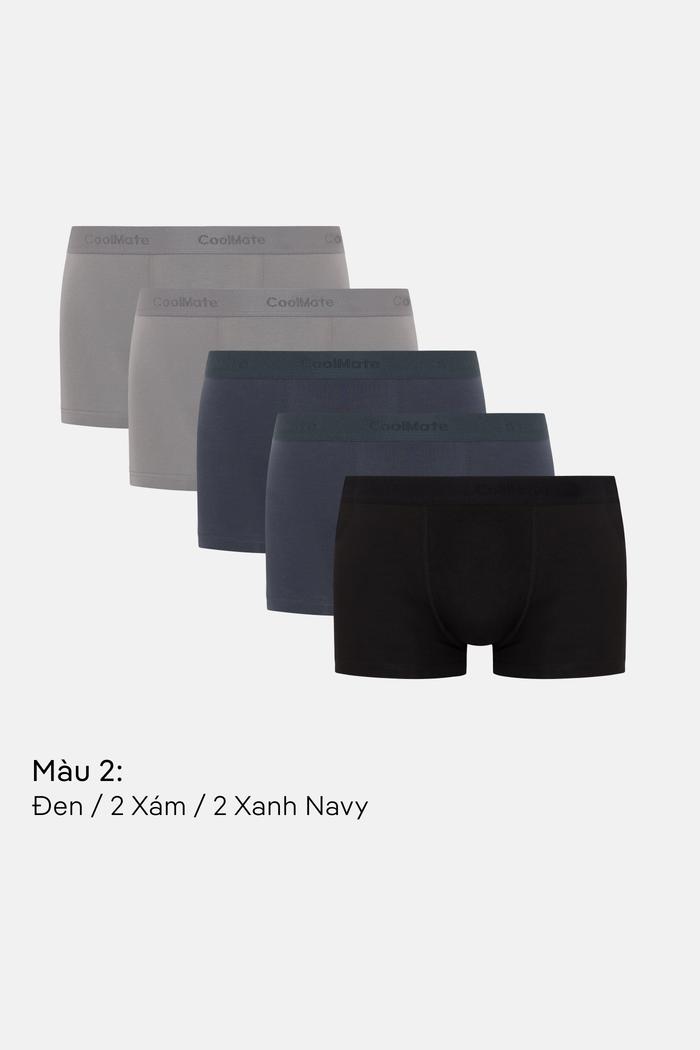 Combo 5 Quần Lót Nam Trunk Cotton Compact - undefined