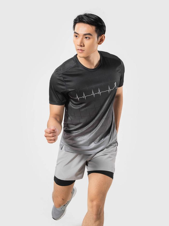 Combo 2 Áo Thun Nam Chạy Bộ Graphic Heartbeat - undefined