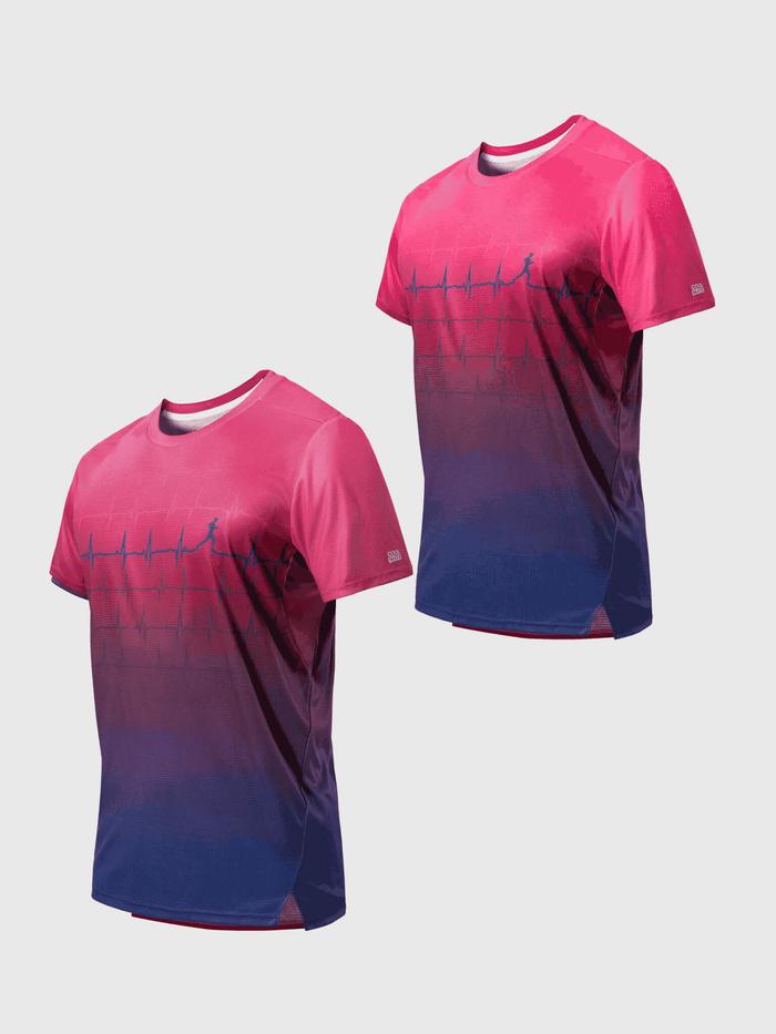 Combo 2 Áo Thun Nam Chạy Bộ Graphic Heartbeat - undefined