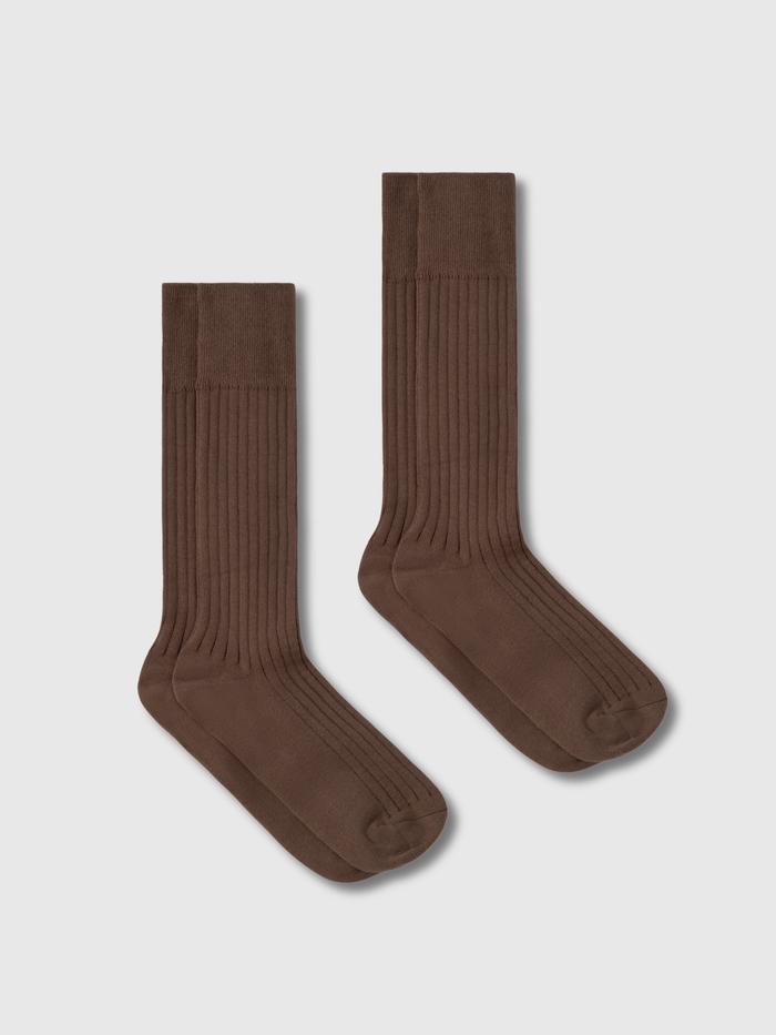 Combo 2 đôi Tất cổ dài Cotton Ribbed Coolmate - undefined