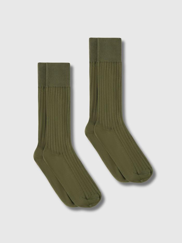 Combo 2 đôi Tất cổ dài Cotton Ribbed Coolmate - undefined