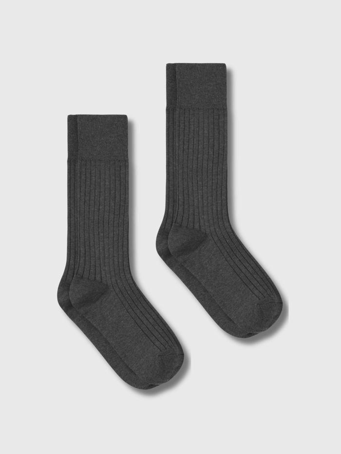 Combo 2 đôi Tất cổ dài Cotton Ribbed Coolmate - undefined