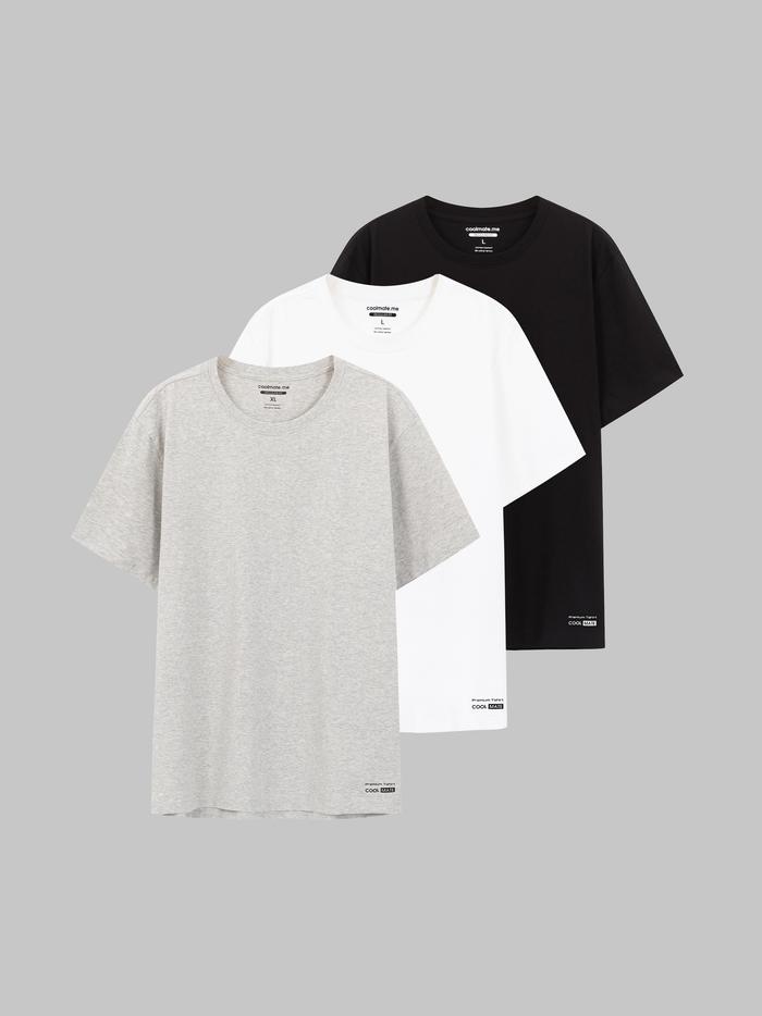 Combo 3 Áo Thun Nam Cotton Compact - undefined