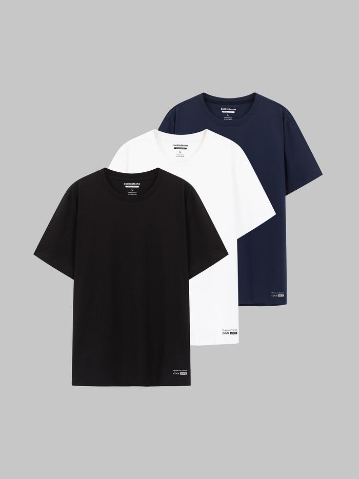 Combo 3 Áo Thun Nam Cotton Compact - undefined