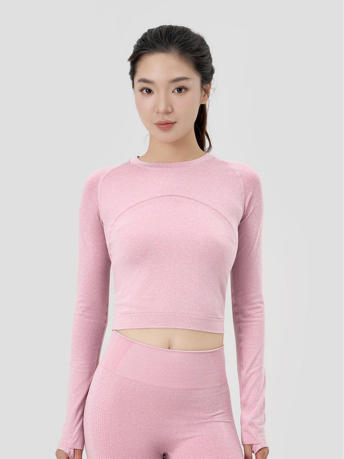 Croptop dài tay thể thao Vital Seamless - undefined