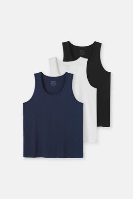 Combo 3 Áo ba lỗ 100% Cotton - undefined