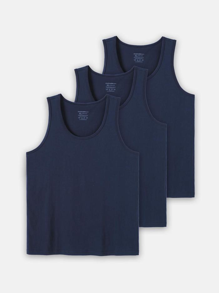 Combo 3 Áo ba lỗ 100% Cotton - undefined