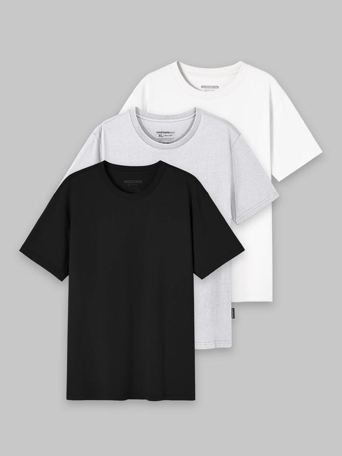 Pack 3 Áo thun nam Cotton 220gsm - undefined