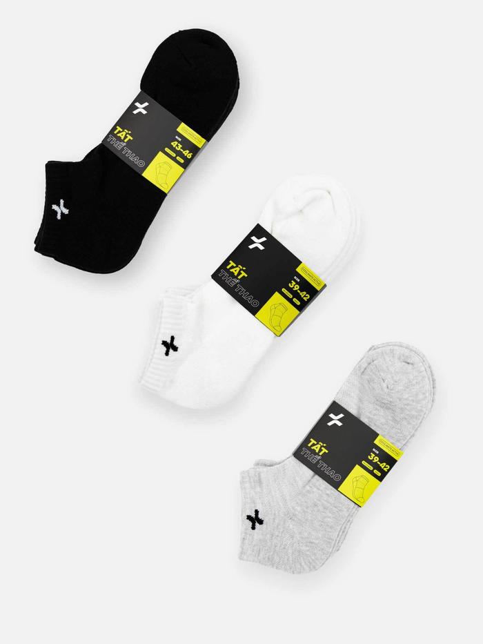 Pack 3 Tất Active cổ ngắn - undefined