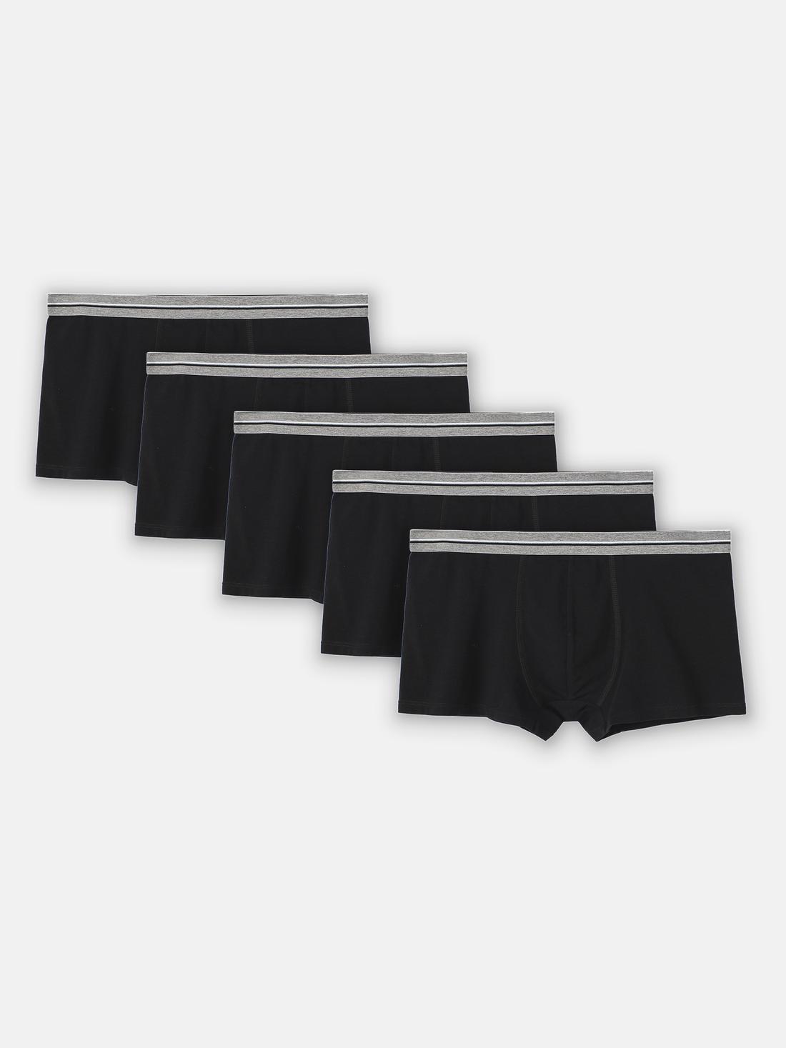 Pack 5 Quần Lót Nam Trunk Cotton Basics - undefined