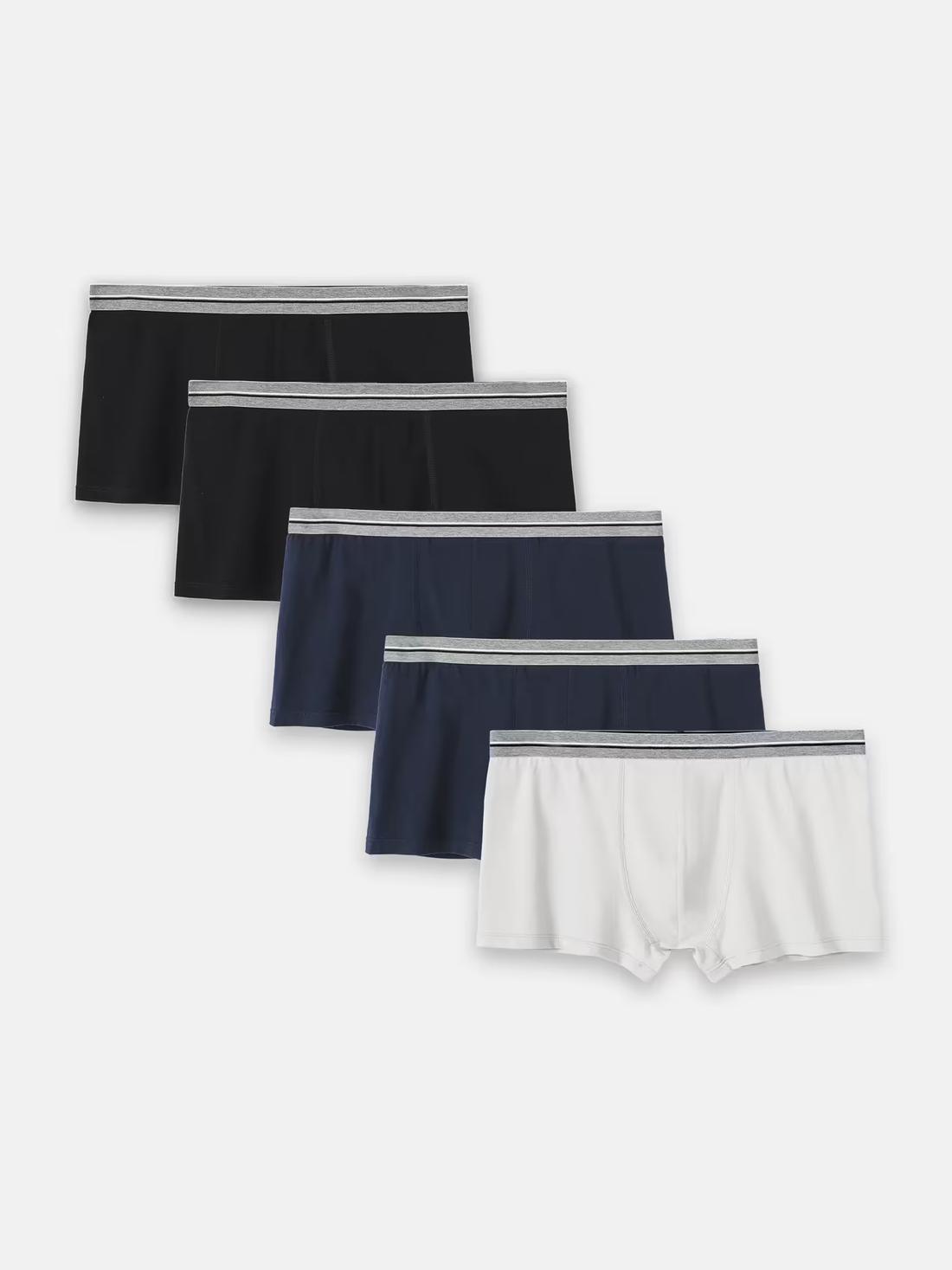 Pack 5 Quần Lót Nam Trunk Cotton Basics - undefined
