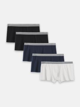 Pack 5 Quần Lót Nam Trunk Cotton Basics - undefined