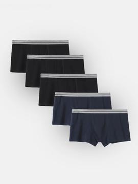 Pack 5 Quần Lót Nam Trunk Cotton Basics - undefined