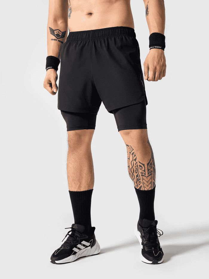 Quần Shorts Nam Gym Power 2 lớp - undefined