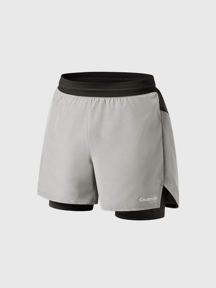 Quần Shorts Chạy Bộ 2 lớp Fast & Free III - undefined