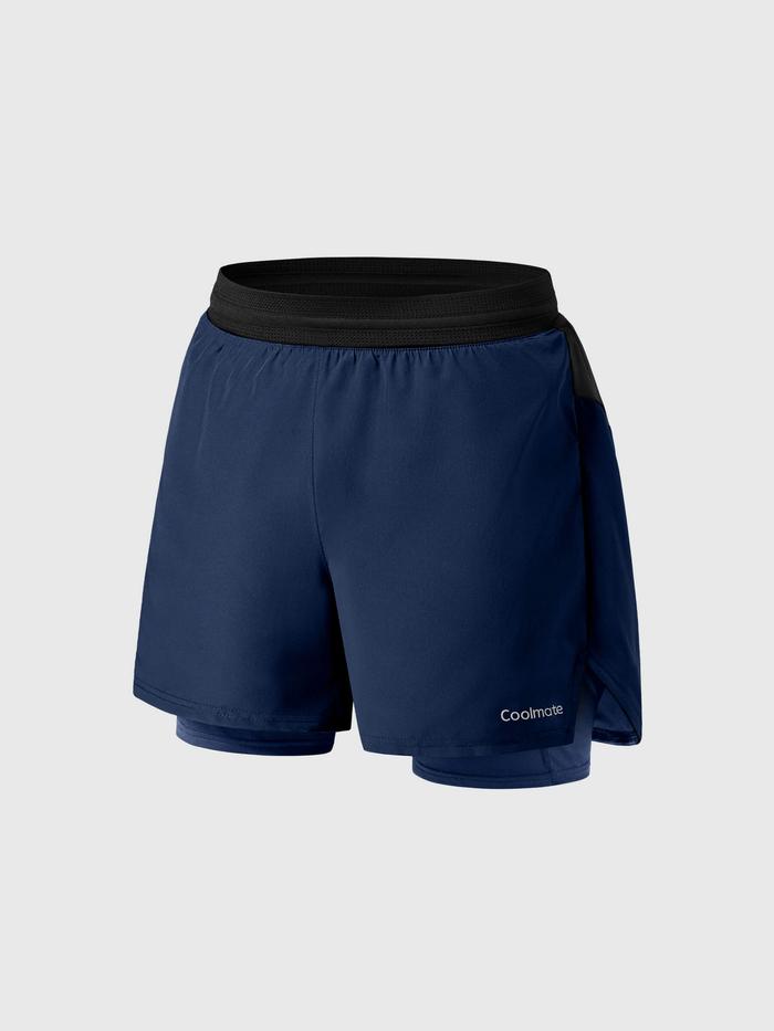 Quần Shorts Chạy Bộ 2 lớp Fast & Free III - undefined