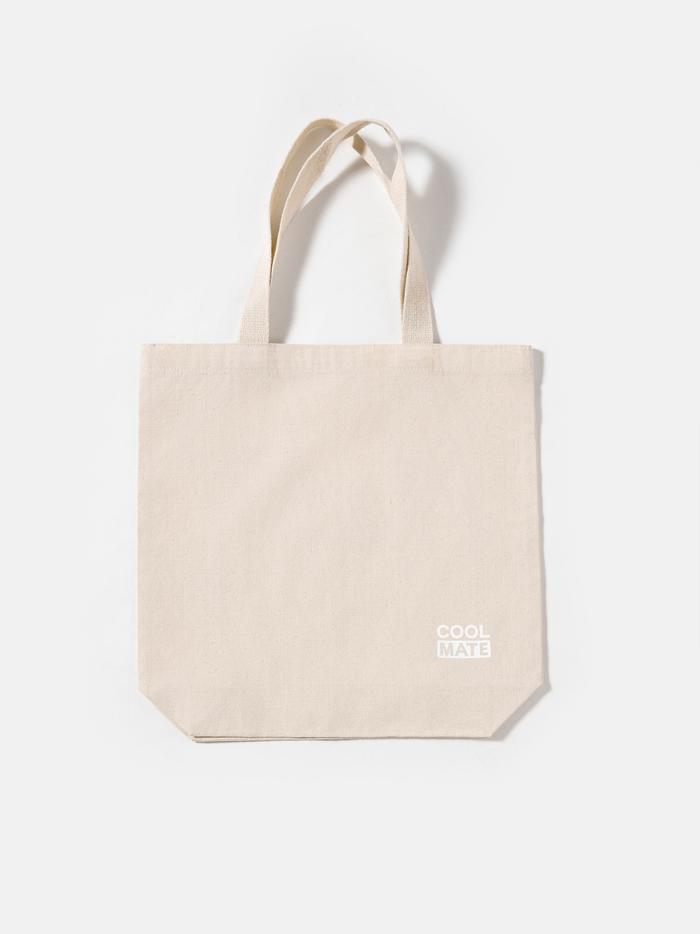 Túi Tote Canvas in logo Coolmate - undefined